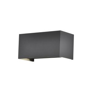 Davos Rectangle Wall Lamp, 4 x 6W LED, 4000K, 2200lm, IP54, Anthracite, 3yrs Warranty