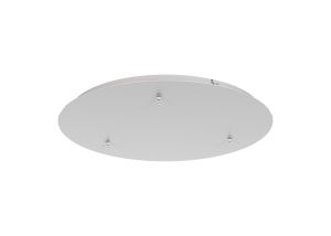 Elsa 3 Hole 500mm Round Canopy Kit, White