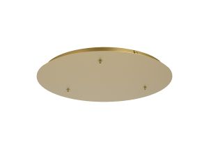 Elsa 3 Hole 500mm Round Canopy Kit, Gold