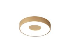 Coin 38cm Round Ceiling 56W LED With Remote Control 2700K-5000K, 2500lm, Gold, 3yrs Warranty