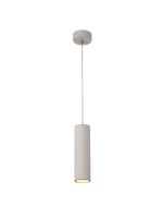 Alina Cylinder Pendant, 1 x GU10, White Paintable Gypsum