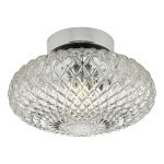 Bibiana 1 Light G9 Polished Chrome 21cm Wall/Ceiling Light With Clear Glass Shade