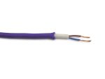 Cavo 1m Purple Braided 2 Core 0.75mm Cable VDE Approved (qty ordered will be supplied as one continuous length)
