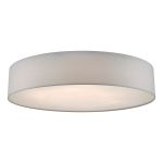 Cierro 6 Light E27 Ivory Flush Ceiling Light With Diffuser 80cm