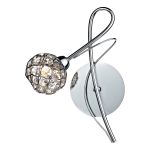 Circa Single Wall Light Polished Chrome/Clear Glass Finish Switched