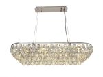 Coniston Linear Pendant, 8 Light E14, Polished Chrome/Crystal Item Weight: 15.7kg