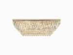 Coniston Linear Flush Ceiling, 11 Light E14, French Gold/Crystal Item Weight: 21.8kg