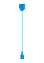 Dreifa 1.5m Suspension Kit 1 Light Blue,90mm Plastic Base and Silicon Lampholder Cover, E27 Max 20W, c/w Ceiling Bracket (Maximum Load 1.5kg)