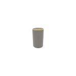 Serena Round Cylinder, 120 x 200mm Dual Faux Silk Fabric Shade, Taupe/Halo Gold