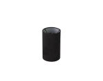Serena Round Cylinder, 120 x 200mm Faux Silk Fabric Shade, Black