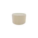 Sigma Round Cylinder, 300 x 170mm Dual Faux Silk Fabric Shade, Nude Beige/Moonlight