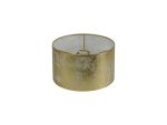 Sigma Round Cylinder, 300 x 170mm Gold Leaf With White Lining Shade