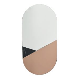 Jalisa Mirror Rose Gold/Black Finish