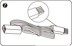 Axis Connecting Cable Multi-Colour 30cm