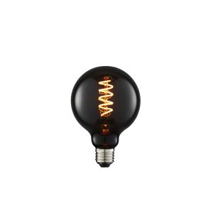 Spiral E27 Smoked Tinted Glass 4W LED Globe Bulb 95mm 80lm
