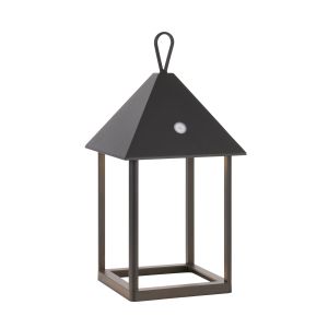 Hoot 1 Light 3.15W Integrated LED 230lm Warm White Matt Black IP44 Medium Solar Powered Table/Hanging Lamp With Photocell Sensor