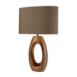 Artisan 1 Light Bronze Oval Base Table Lamp
