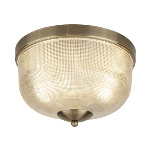 Bistro II - 2 Light Flush Fitting Antique Brass