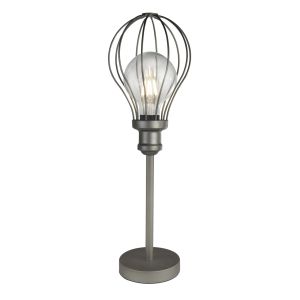 Balloon Cage 1 Light Table Light, Pewter