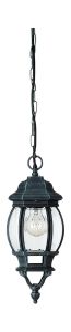 Dubrovnik Hanging Pendant Lamp 1 Light E27 IP44 Exterior Verdigris Alumini/Synthetics