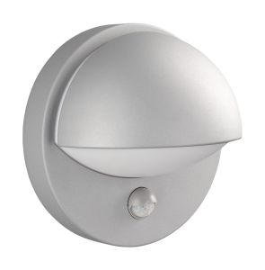 Reno Wall Lamp with PIR 1 Light E27 IP44 Exterior Grey Aluminium/Synthetic