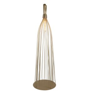Caraffe Twisted Cage Frame Floor Lamp, Champagne