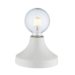 Distinto 1 Light E27 Table Lamp Ceramic White