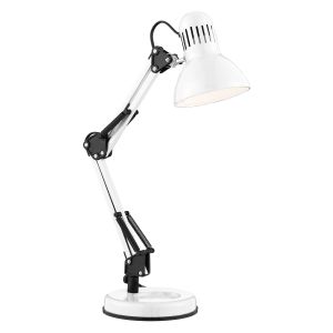 Desk Partners - Shiny White Hobby Table Lamp