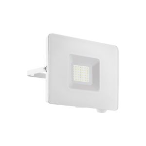 Faedo 3, 1 Light 30W LED Integral Outdoor IP44 Wall Light White With Clear Glass