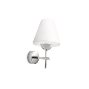 Relax Bathroom IP44 Wall Lamp, 1 Light E14 Polished Chrome