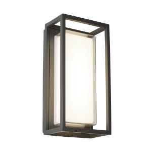 3831GY Ohio Outdoor LED Rectangle, Dark Grey, Opal White/Clear Diffuser Wb/Flush