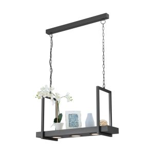 Calapqube 4 Light LED Integrated 220V Adjustable Bar-Pendant Black With Plastic