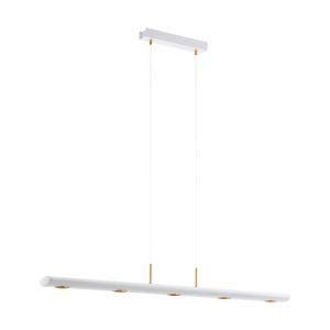 Canelas 5 Light LED Integrated Pendant Adjustable, 23W, Double Insulated, 220V Aluminium With White