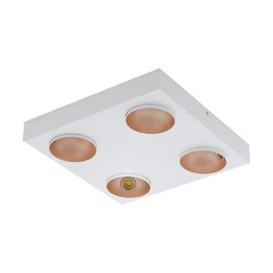 Ronzano 4 Light LED Integrated, 13.2W, Double Insulated, 220V Spotlight Aluminium With White