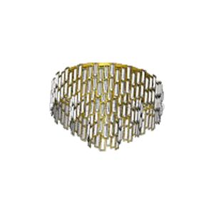 Calmeilles 10 Light E14 220V Brass Flush With Crystal