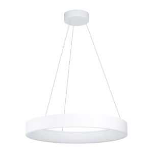 Campo Rosso 1 Light LED Integrated Adjustable Pendant Double Insulated White With Plastic