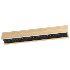 Termini 2, 1 Light Wood 29.5W LED Integrated Surface Mounted Ceiling Light