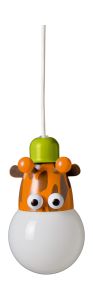 Giraf Single Kids Pendant, 1 Light E27 Multi Colour