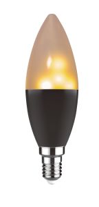 Classic Deco LED Flame Effect Candle E27 Dimmable 220-240V 1W 1800K, 20lm, 3yrs Warranty