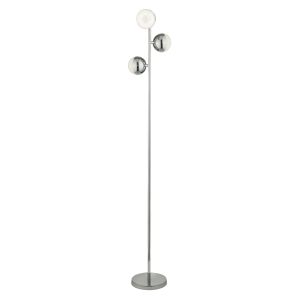 Searchlight 5089CC Marbles 3 Light Floor Lamp Polished Chrome With Crystal Sand Finish