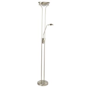 LED Mother & Child Floor Lamp - Satin Silver