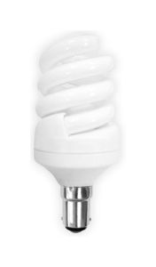 Extra Mini Supreme Spiral B15 15W Natural White 4000K Compact Fluorescent