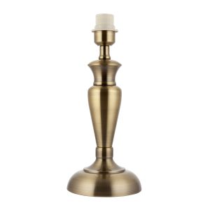 Endon OSLO-M-AN Oslo Single Table Lamp Antique Brass Plate Finish