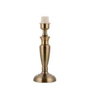 Endon OSLO-S-AN Single Table Lamp Antique Brass Plate Finish