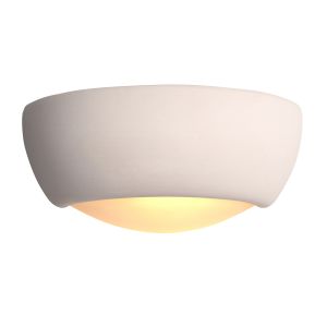 Endon UG-WB-X Eton Single Wall LIght Unglazed Ceramic Finish