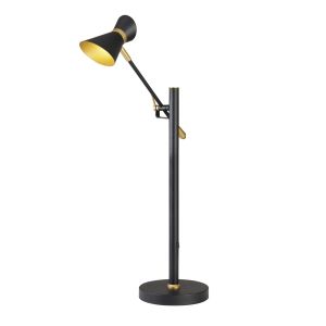 Spotlight - Diablo LED Table Lamp, Matt Black And Gold