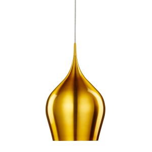 Vibrant 1 Light Gold Pendant - Diameter 26cm