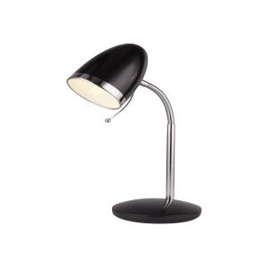 Single Table Lamp Black Finish