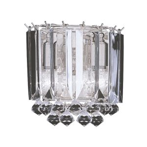 Sigma 2 Light Chrome Clear Acrylic Wall Bracket