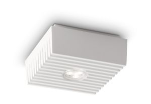 Row Ceiling Lamp, 1 Light Integrated LED, White